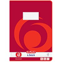Los mejores  - Herlitz 3324001 - Cuaderno- 10 unidades- A4-16- diseño 40 (cuadrícula con marco)- certificado FSC Mixed- diseños…